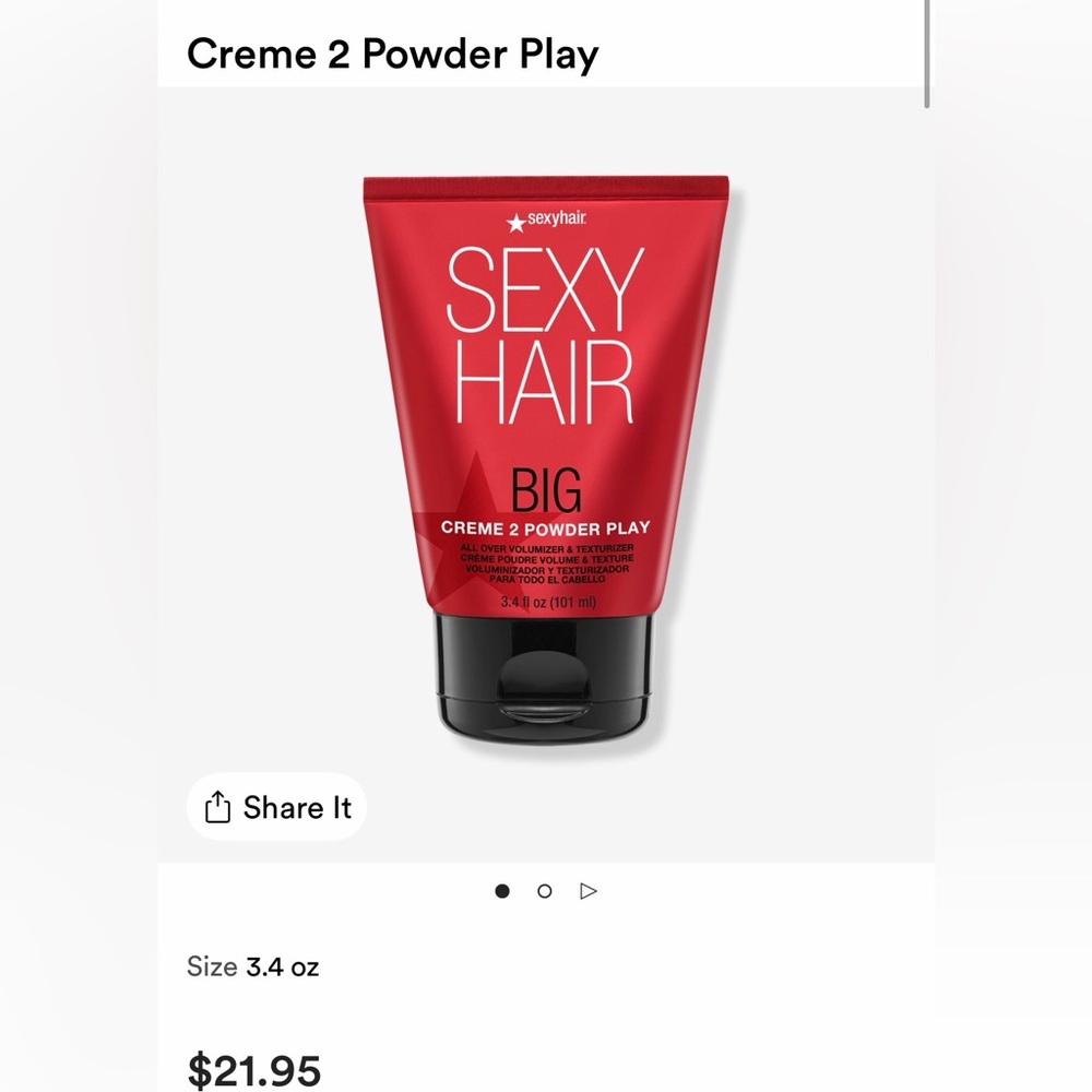 Sexy Hair Big Creme 2 Powder Play